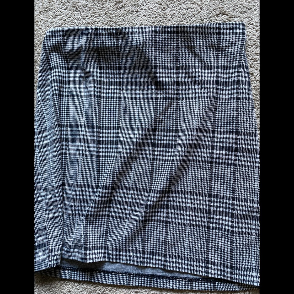 H&M plaid pencil skirt